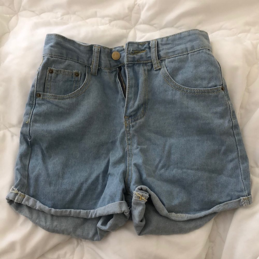 high waisted mom shorts